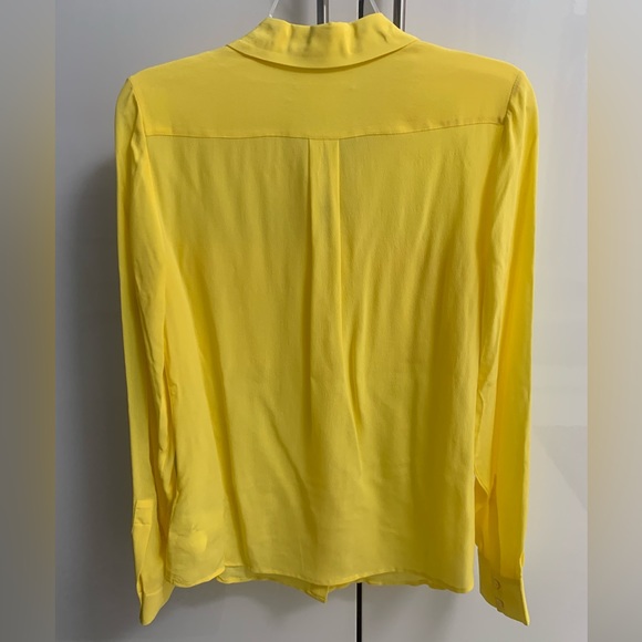 Joe Fresh NWT 100% Silk Yellow Blouse size S - Picture 7 of 13